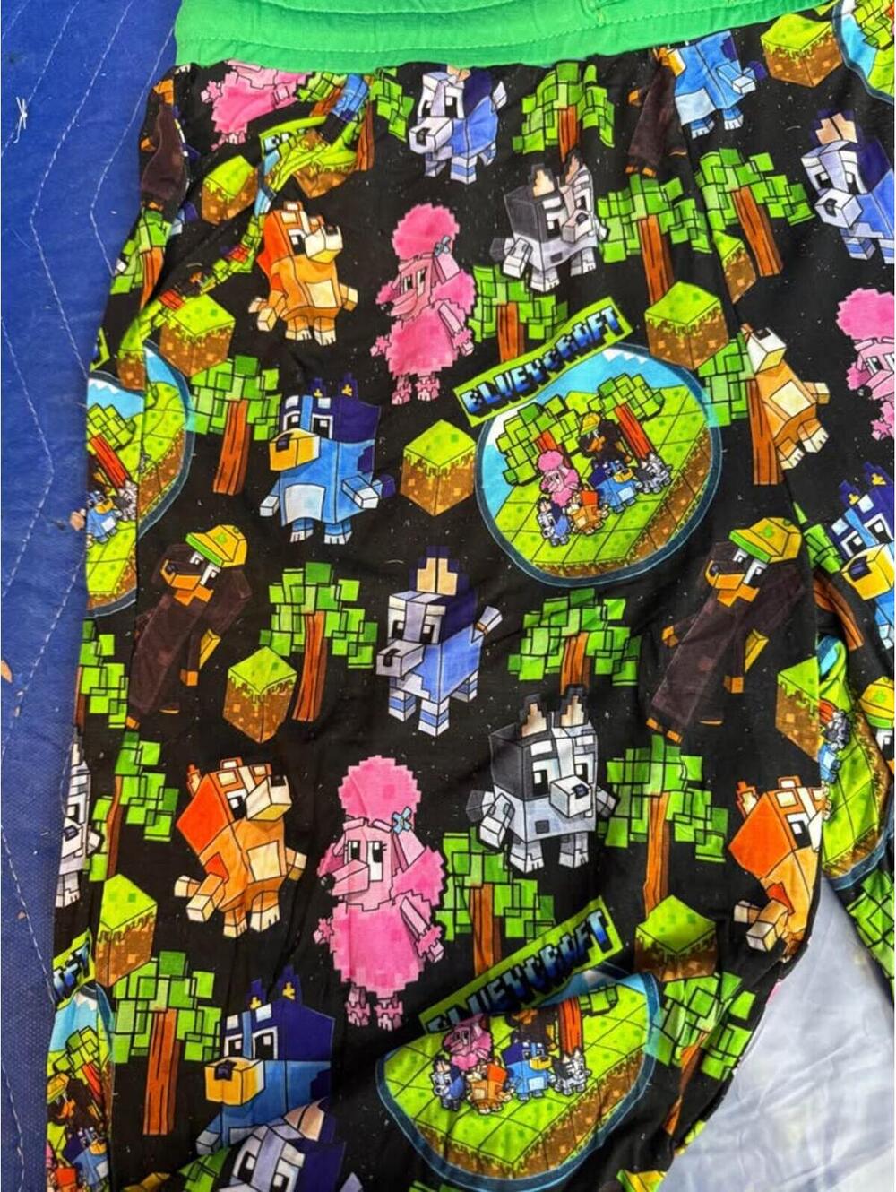 Adult Pajama Bottoms Bluey-craft - Size Small